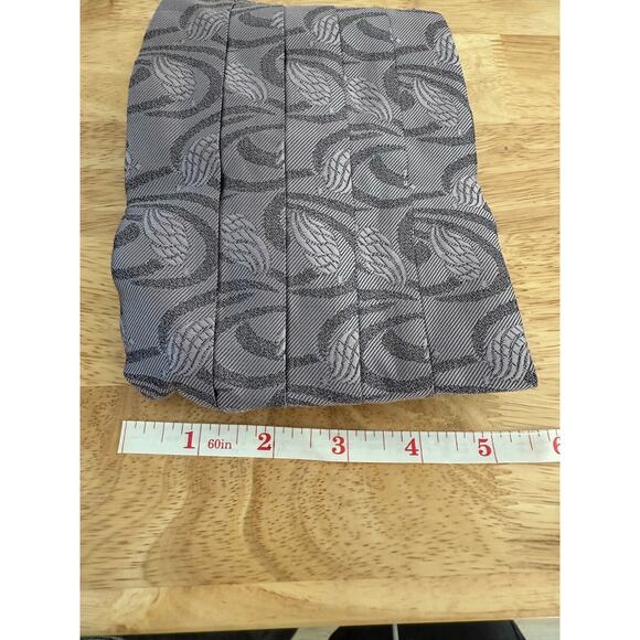 The Tie Rack Set of Matching Bow Tie & Cummerbund Silver Blue One Size JL - Picture 11 of 12